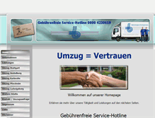 Tablet Screenshot of beck-umzuege.de